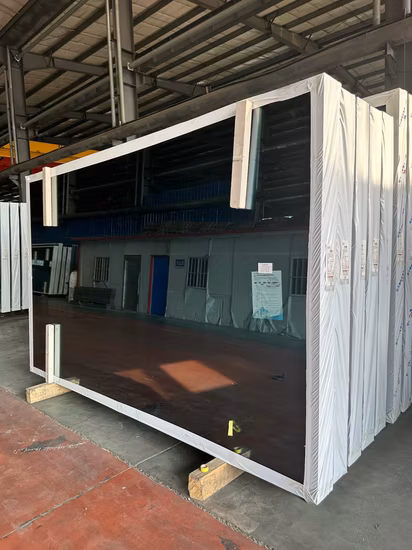 샤워 인클로저 도어 수영장 울타리 가구 난간 온실에 대한 명확한 평면 곡선 강화 강화 안전 유리